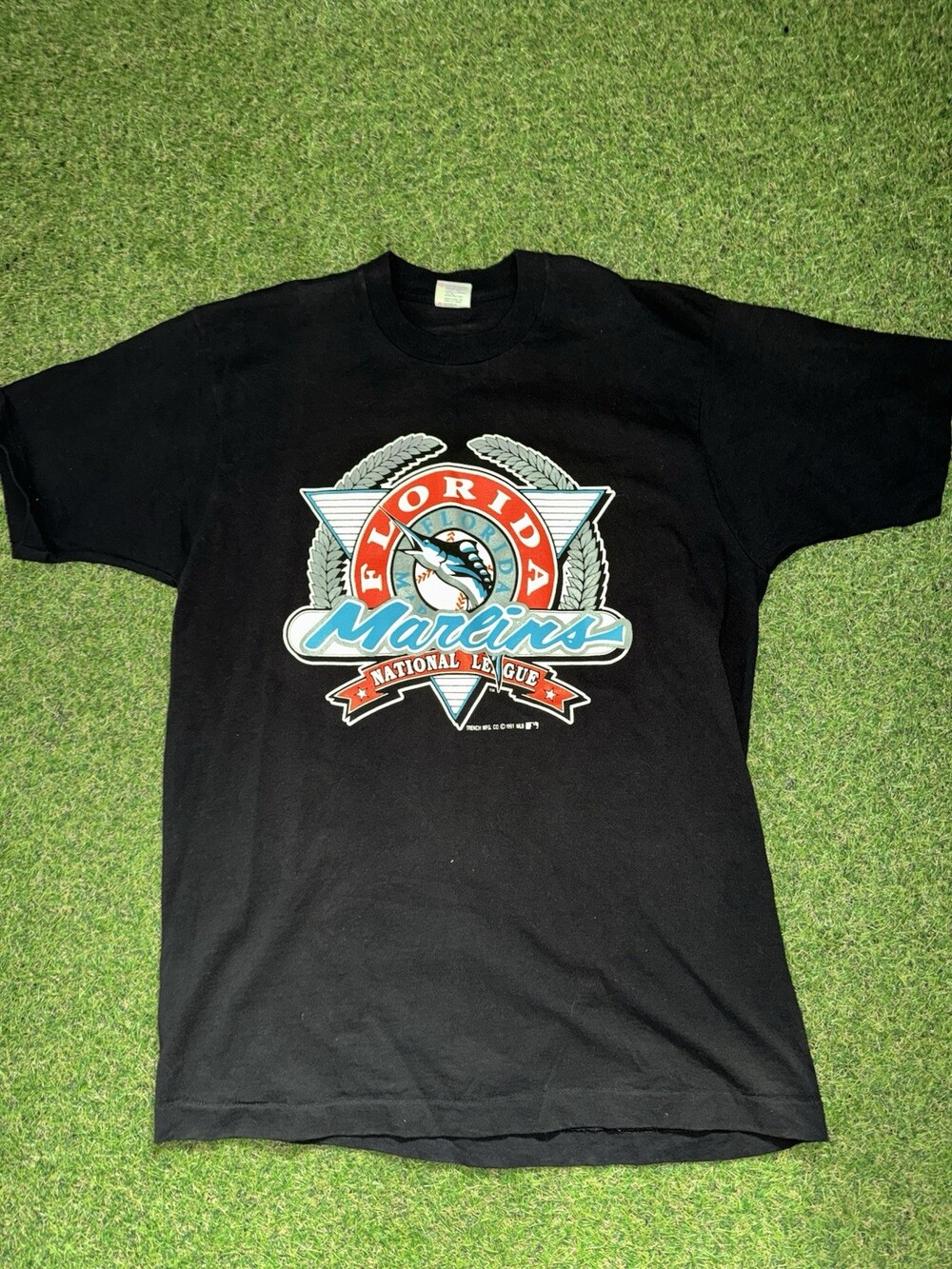 Vintage Florida Marlins T Shirt 1991 Size XL MLB